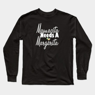 Mamacita Needs a Margarita, Cinco De Mayo Shirt, Margarita Shirt, Fiesta Shirt, Fiesta Bachelorette, Mom Shirt, Funny Mom Shirt Long Sleeve T-Shirt